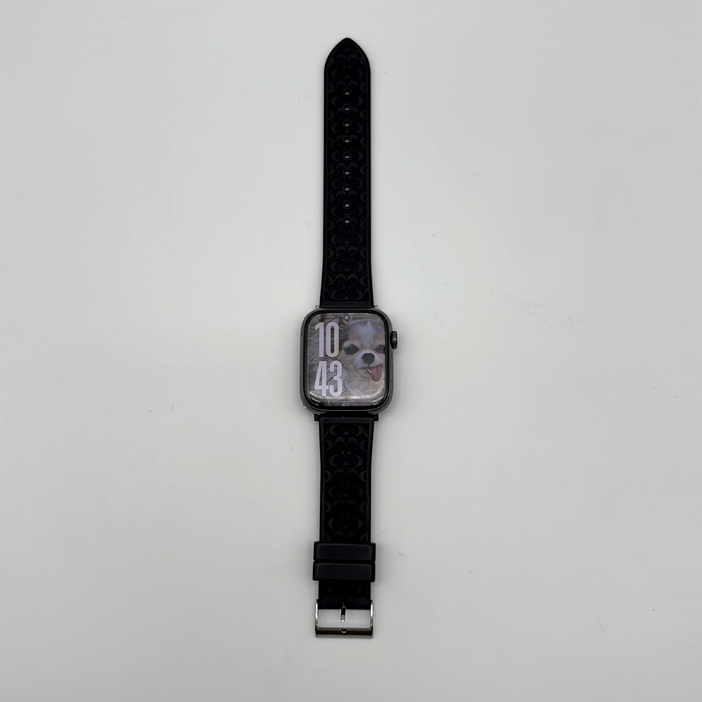 Coach Black Signature Apple Watch Band 42/44/45mm (iWatch not included!)